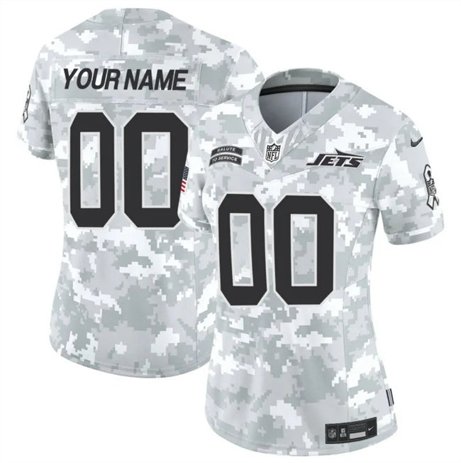 Custom New York Jets camo Salute To Service jersey