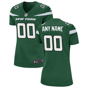 Custom New York Jets green Game jersey