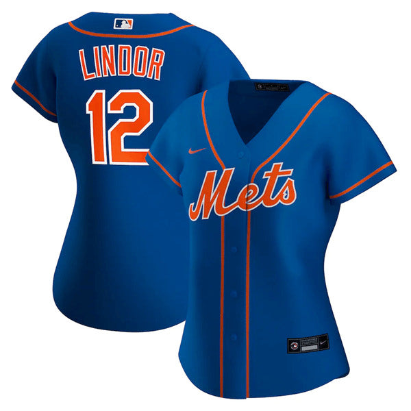 Francisco Lindor New York Mets blue jersey