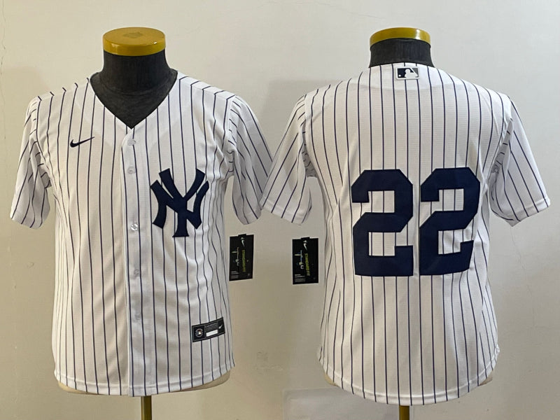 Harrison Bader New York Yankees white jersey