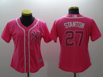 Giancarlo Stanton New York Yankees pink jersey