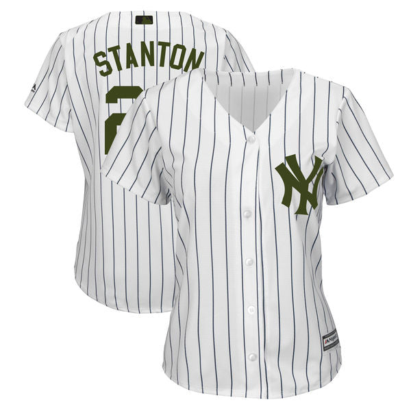 Giancarlo Stanton New York Yankees white jersey