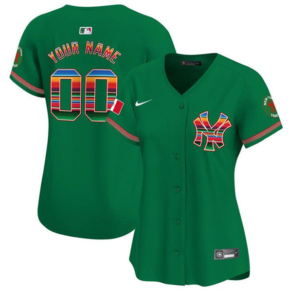 Custom New York Yankees green jersey