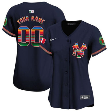 Custom New York Yankees navy jersey