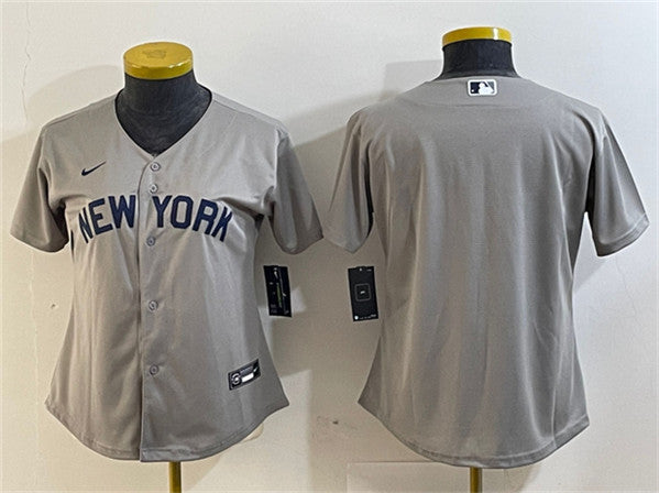 Custom New York Yankees gray jersey