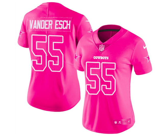 Vander Esch Dallas Cowboys pink jersey