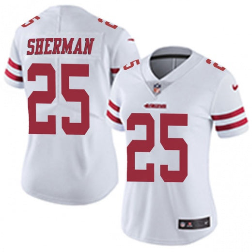 Richard Sherman San Francisco 49ers white jersey