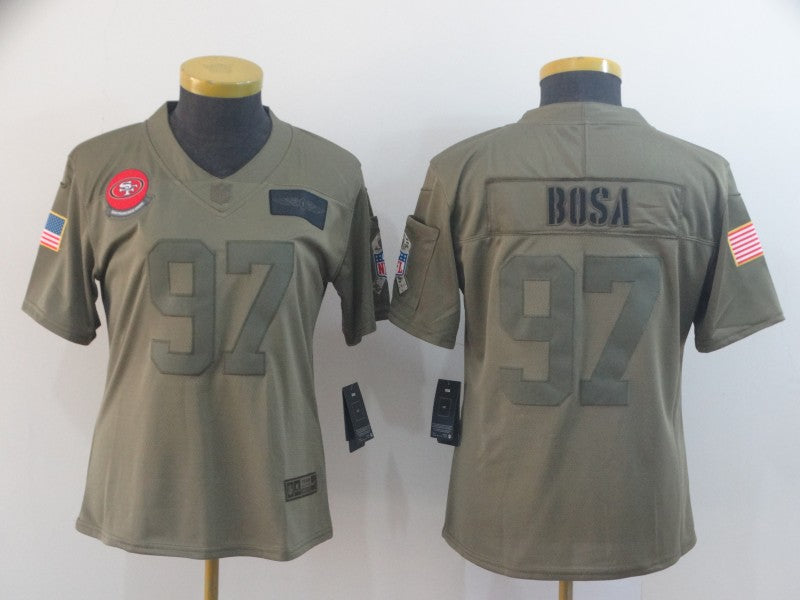 Nick Bosa San Francisco 49ers camo Salute To Service jersey