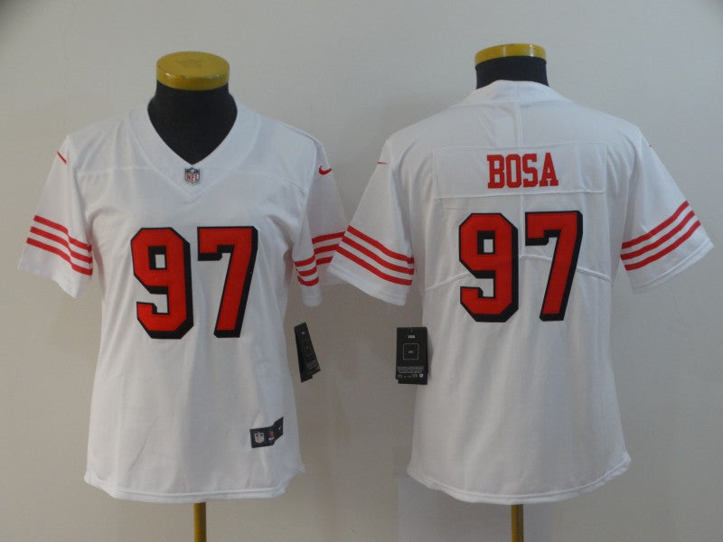 Nick Bosa New San Francisco 49ers white jersey
