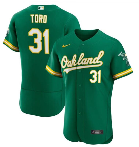 Abraham Toro Oakland Athletics green jersey