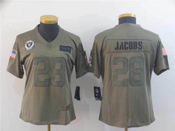 Josh Jacobs Las Vegas Raiders camo Salute To Service jersey