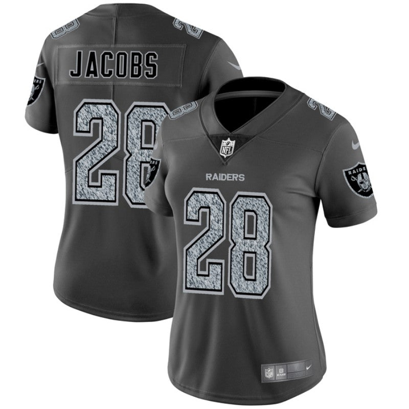 Josh Jacobs Las Vegas Raiders gray Fashion Static jersey