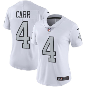 Derek Carr Las Vegas Raiders white Color Rush jersey