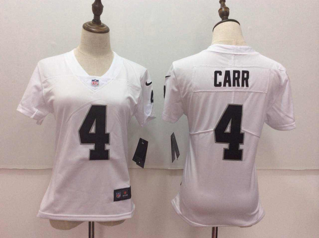 Derek Carr Las Vegas Raiders white jersey