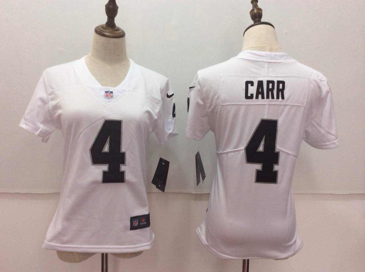 Derek Carr Las Vegas Raiders white jersey