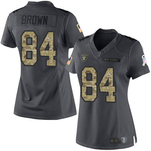Antonio Brown Las Vegas Raiders black Salute To Service jersey