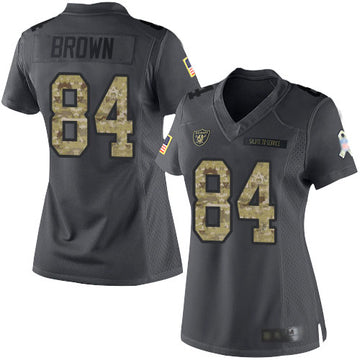 Antonio Brown Las Vegas Raiders black Salute To Service jersey