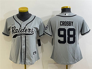 Maxx Crosby Las Vegas Raiders grey jersey