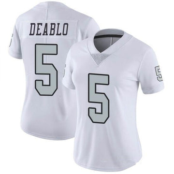 Divine Deablo Las Vegas Raiders white Color Rush jersey