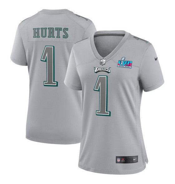 Jalen Hurts Philadelphia Eagles gray Game jersey