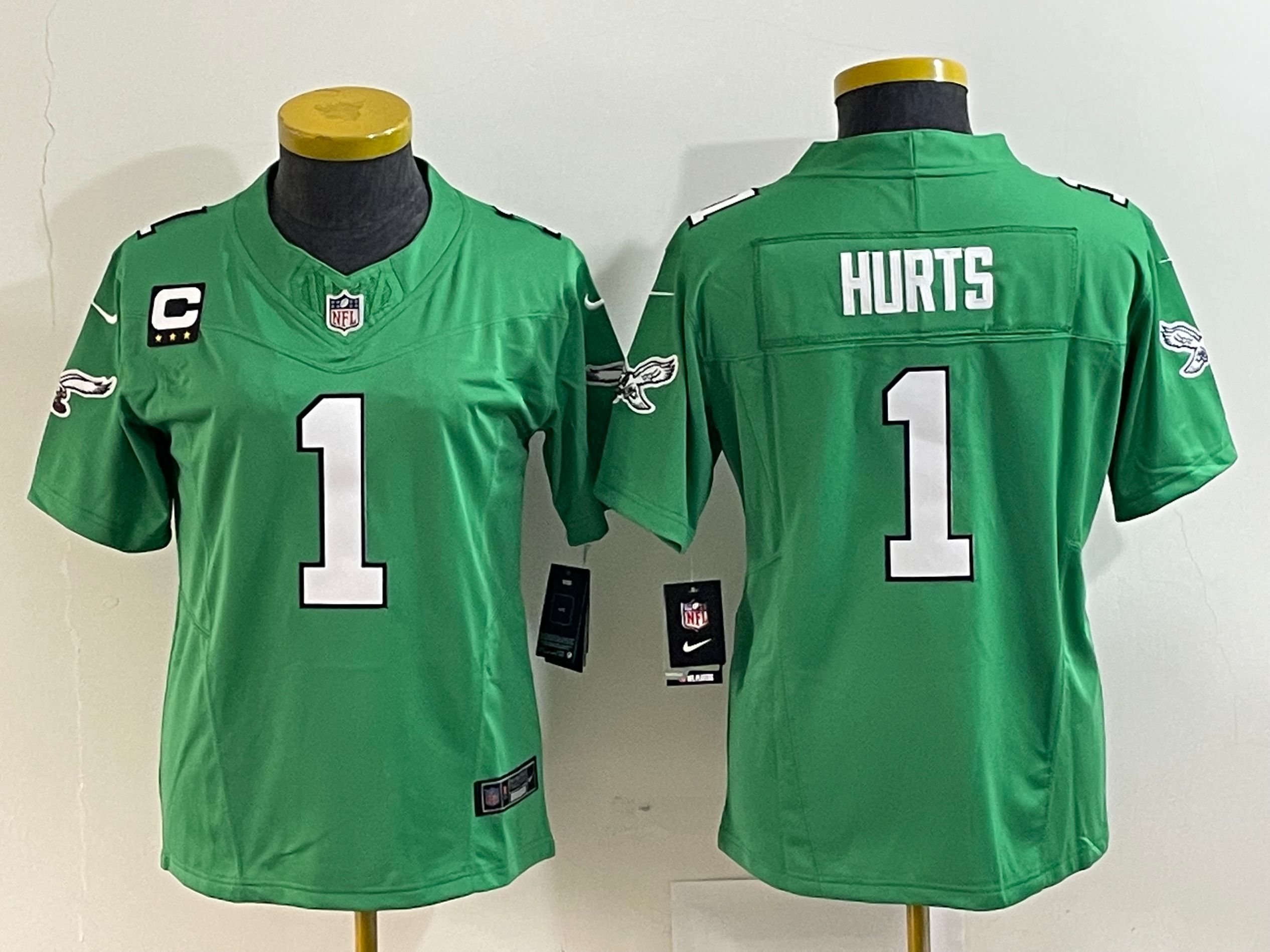 Jalen Hurts Philadelphia Eagles green FUSE jersey