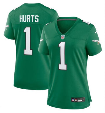 Jalen Hurts Philadelphia Eagles green Game jersey