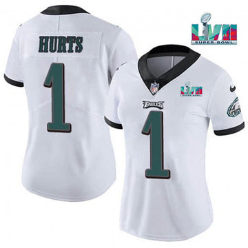 Jalen Hurts Philadelphia Eagles white jersey