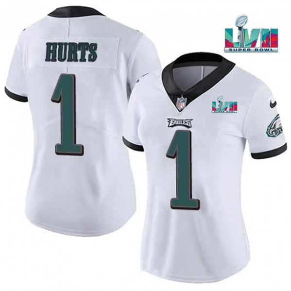Jalen Hurts Philadelphia Eagles white jersey