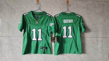 A J Philadelphia Eagles brown FUSE jersey