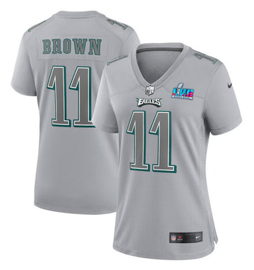 AJ Brown Philadelphia Eagles gray Game jersey