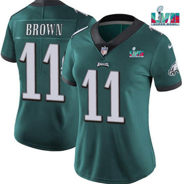 AJ Brown Philadelphia Eagles green jersey