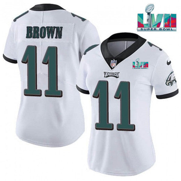AJ Brown Philadelphia Eagles white jersey