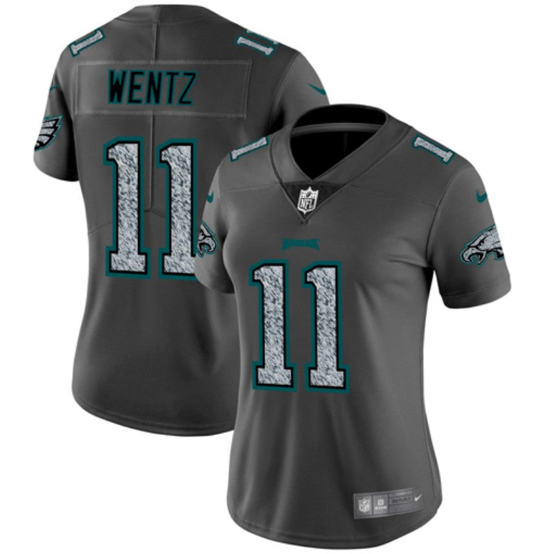 Carson Wentz Philadelphia Eagles gray Fashion Static jersey