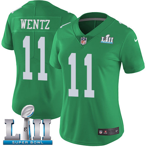 Carson Wentz Philadelphia Eagles green Game jersey