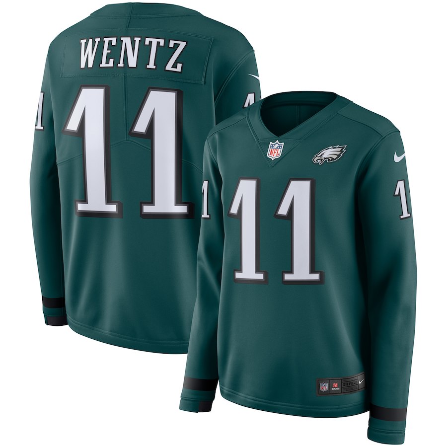Carson Wentz Philadelphia Eagles green jersey