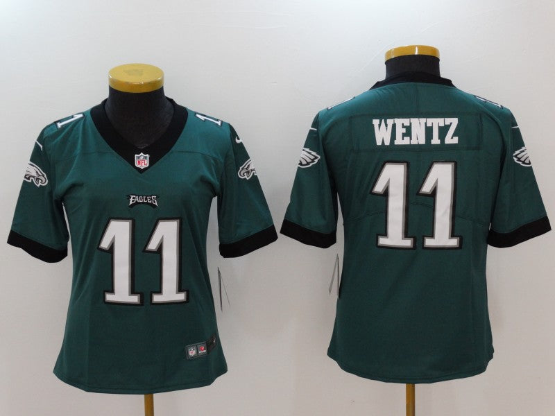 Carson Wentz Philadelphia Eagles green jersey