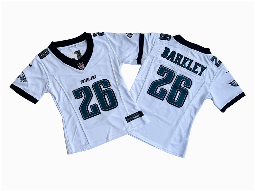 Saquon Barkley Philadelphia Eagles white FUSE jersey