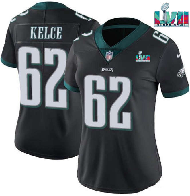 Jason Kelce Philadelphia Eagles black jersey