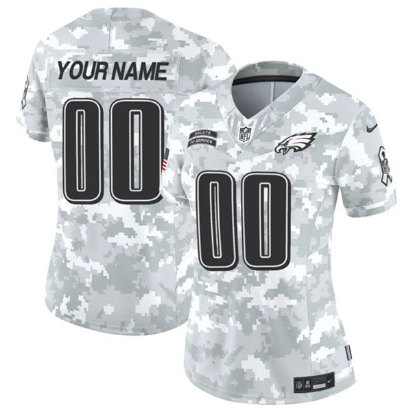 Custom Philadelphia Eagles camo Salute To Service jersey