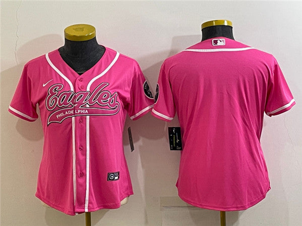 Custom Philadelphia Eagles pink jersey