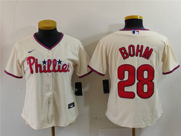 Alec Bohm Philadelphia Phillies cream jersey