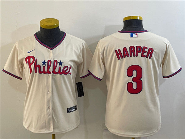 Bryce Harper Philadelphia Phillies cream jersey