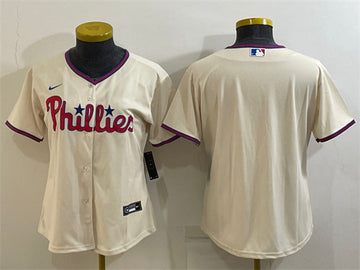 Custom Philadelphia Phillies cream jersey
