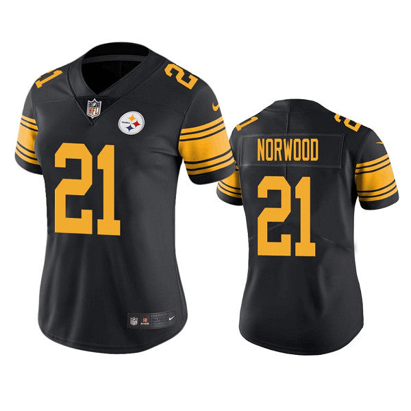 Tre Norwood Pittsburgh Steelers black Color Rush jersey