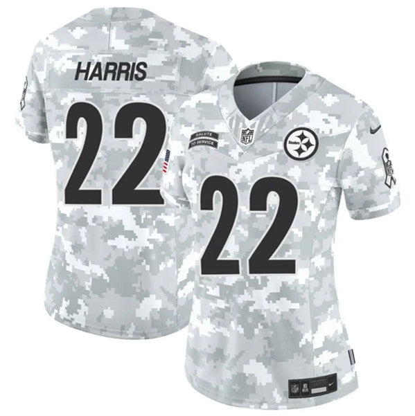 Najee Harris Arctic Pittsburgh Steelers camo Salute To Service jersey