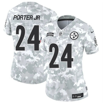 Joey Porter Jr Arctic Pittsburgh Steelers camo Salute To Service jersey