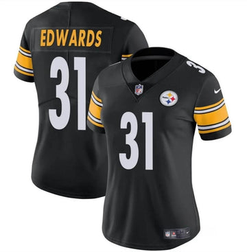 Daijun Edwards Pittsburgh Steelers black jersey