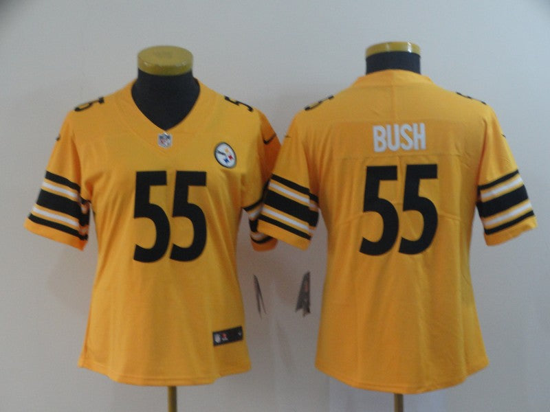 Devin Bush Pittsburgh Steelers gold Inverted Legend jersey