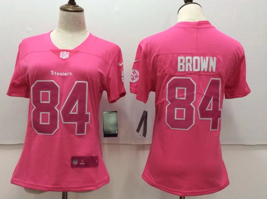 Antonio Brown Pittsburgh Steelers pink Fashion jersey