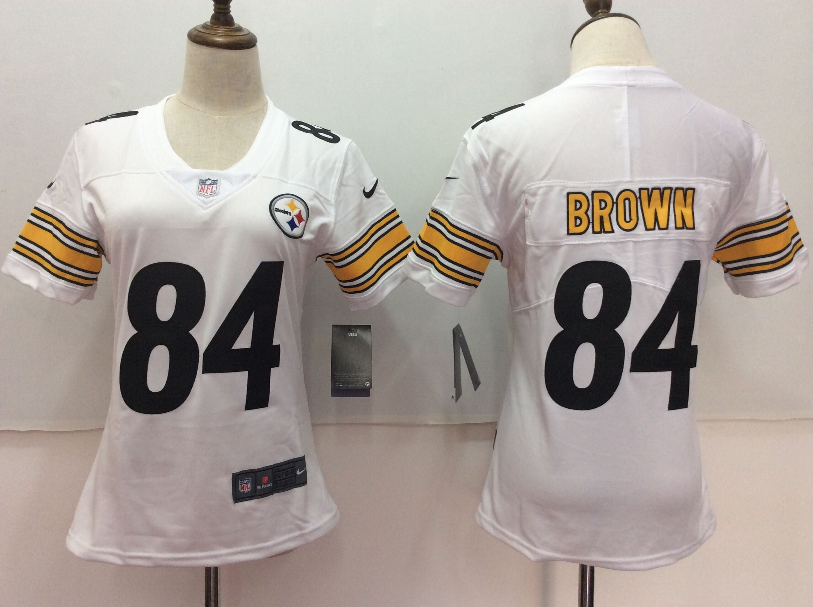 Antonio Brown Pittsburgh Steelers white jersey